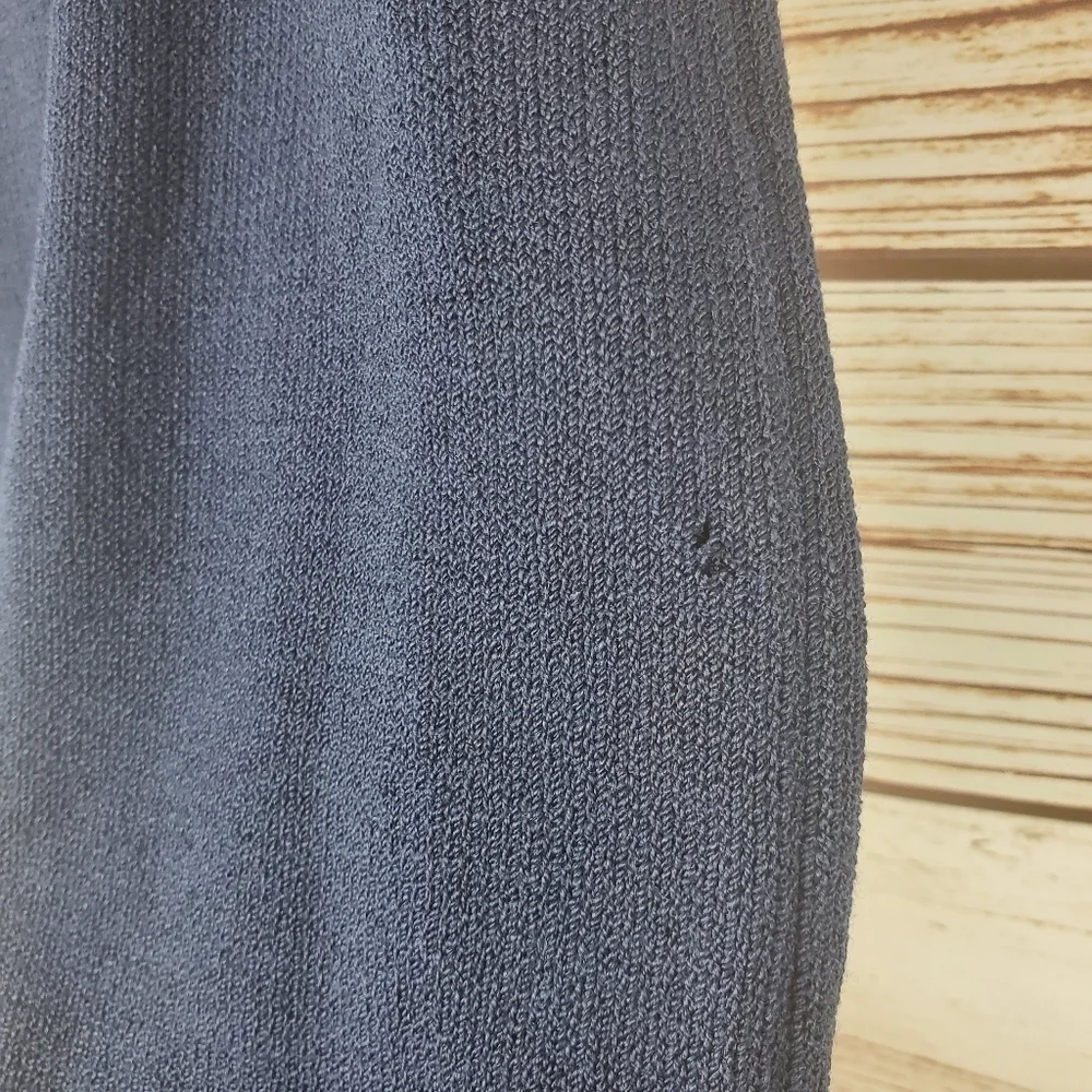 St John Basics Womens Size 8 Vintage Navy Blue Santana Knit Pencil Skirt #89